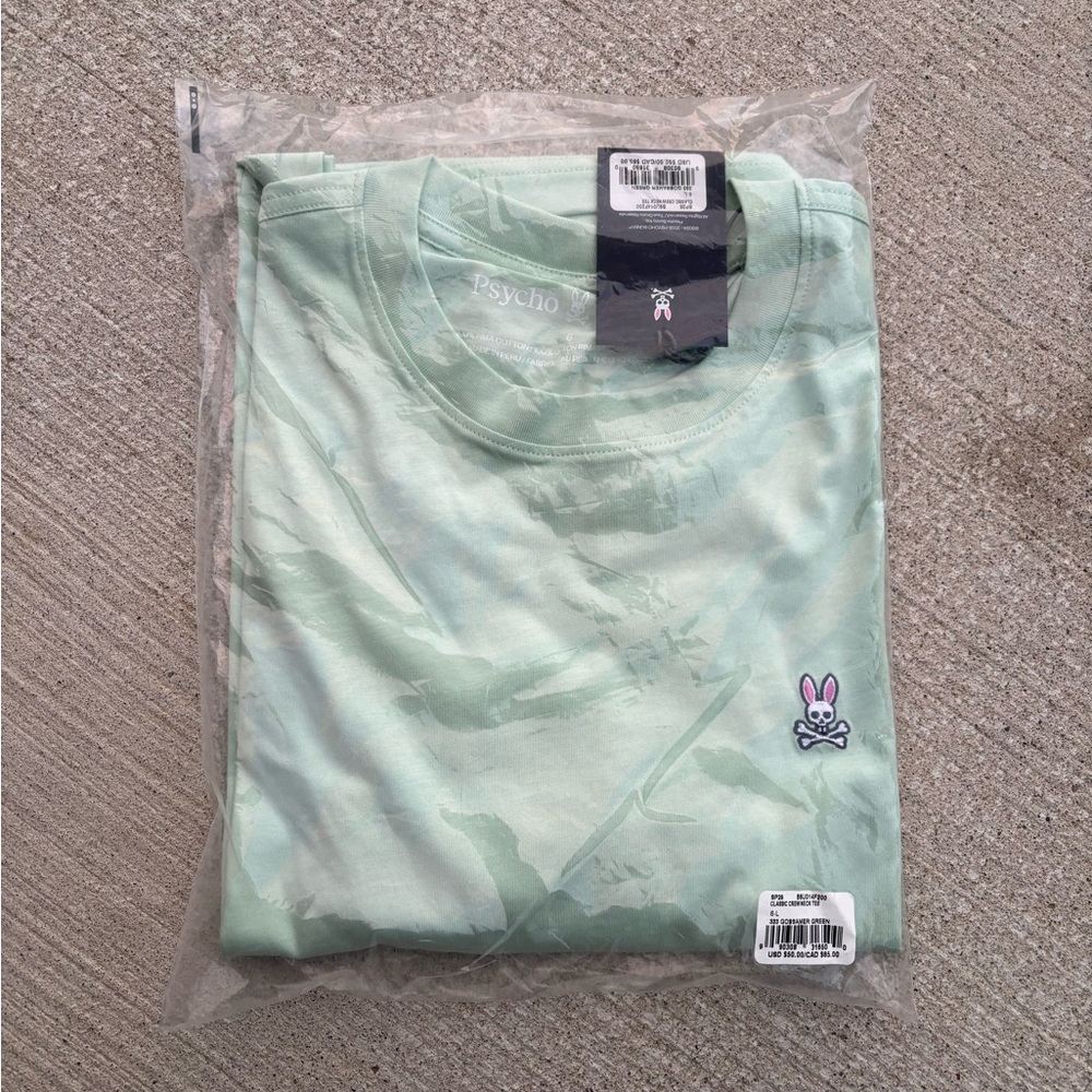 Psycho Bunny Light Green Tee